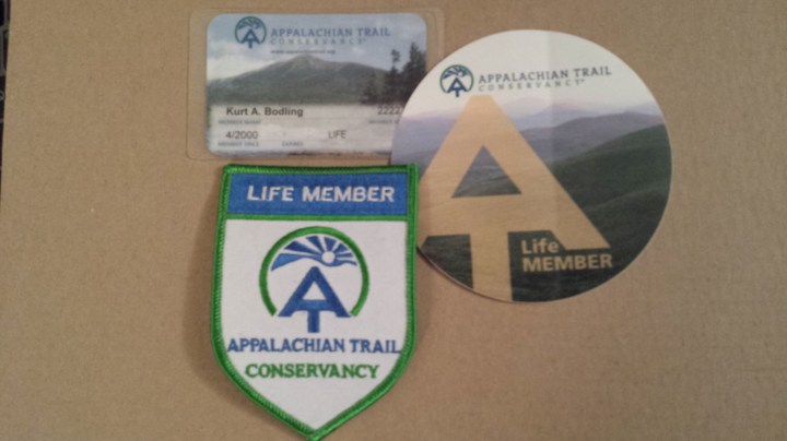 ATC membership card, decal, and patch