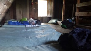 Sleeping loft at Holy Family Church Hostel, Pearisburg, VA