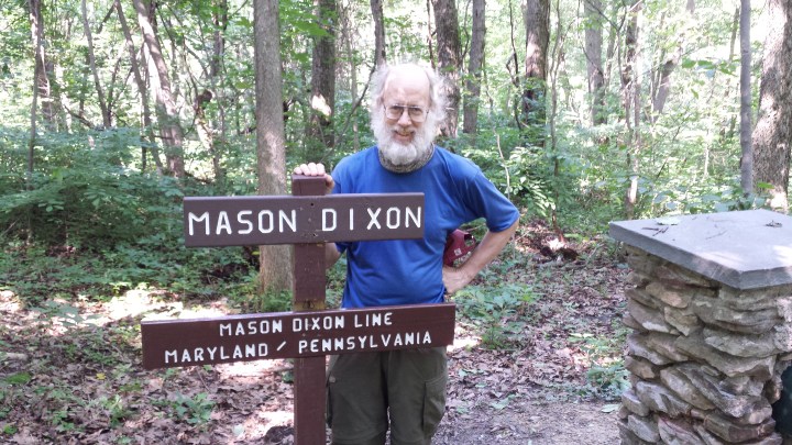 Sign at the Mason-Dixon Line